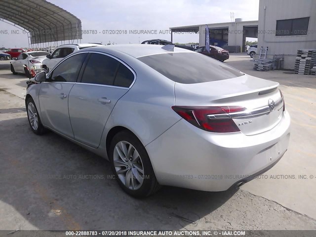 2G4GK5EX3G9161191 - 2016 BUICK REGAL SILVER photo 3