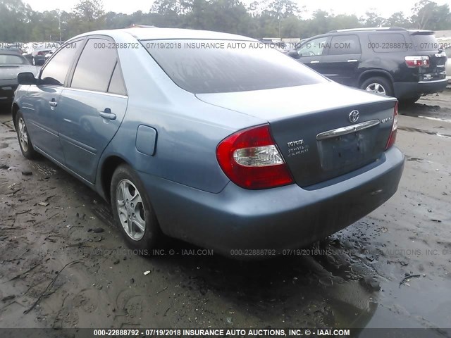 4T1BE32K42U524379 - 2002 TOYOTA CAMRY LE/XLE/SE Mavi foto 3