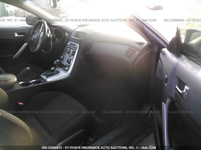 KMHHT6KD0AU040923 - 2010 HYUNDAI GENESIS COUPE 2.0T BLACK photo 5