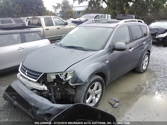 JA4MS41X67U009880 - 2007 MITSUBISHI OUTLANDER XLS GRAY photo 2