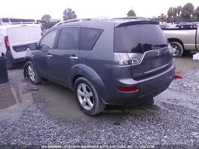 JA4MS41X67U009880 - 2007 MITSUBISHI OUTLANDER XLS GRAY photo 3