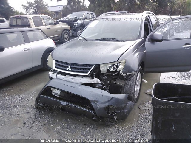 JA4MS41X67U009880 - 2007 MITSUBISHI OUTLANDER XLS GRAY photo 6