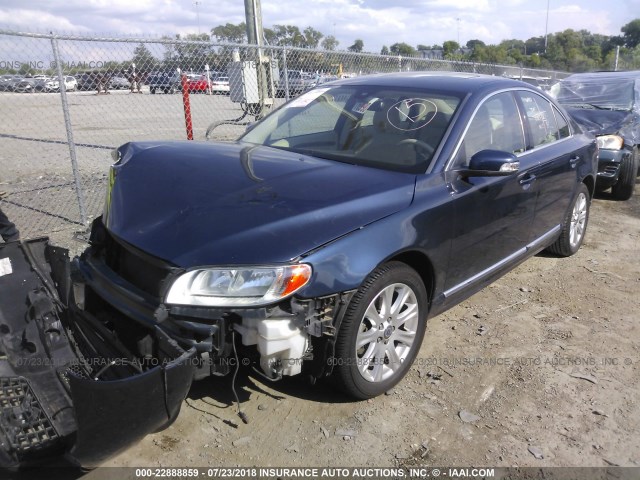 YV1952AS0B1138052 - 2011 VOLVO S80 3.2 BLUE photo 2