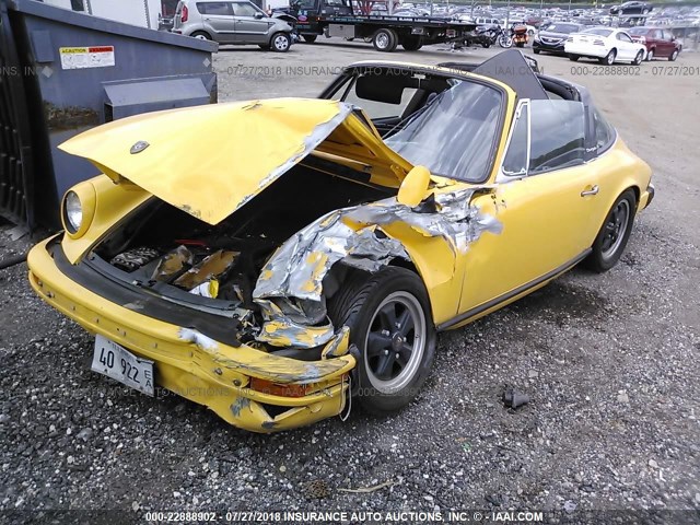 9116210607 - 1976 PORSCHE 911 YELLOW photo 2