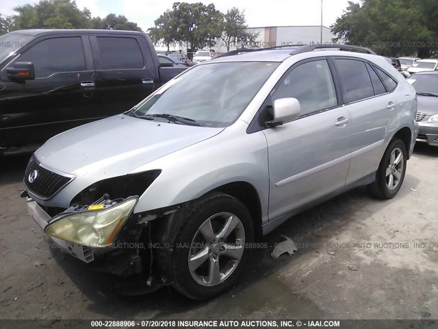 2T2GA31U74C011390 - 2004 LEXUS RX 330 Light Blue photo 2