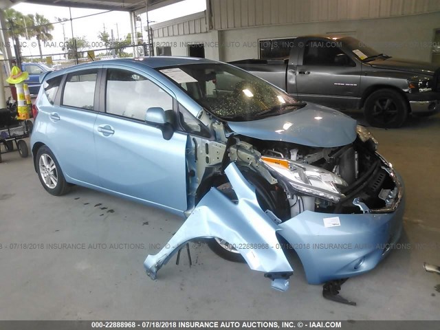3N1CE2CP0EL418865 - 2014 NISSAN VERSA NOTE S/S PLUS/SV/SL Light Blue photo 1