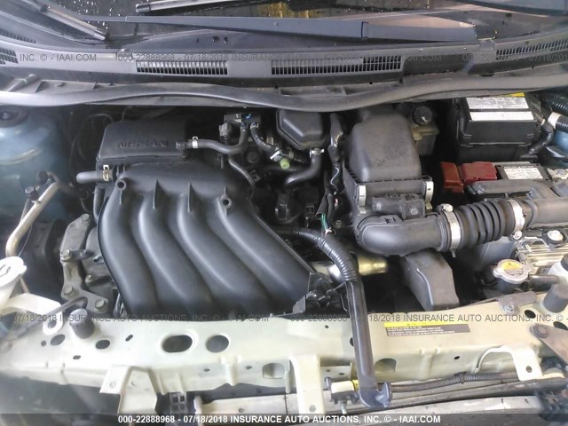 3N1CE2CP0EL418865 - 2014 NISSAN VERSA NOTE S/S PLUS/SV/SL Light Blue photo 10