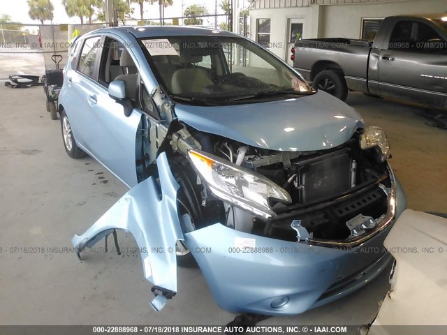 3N1CE2CP0EL418865 - 2014 NISSAN VERSA NOTE S/S PLUS/SV/SL Light Blue photo 6