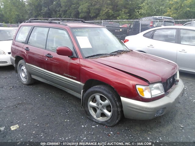 JF1SF655X1H764705 - 2001 SUBARU FORESTER S RED photo 1