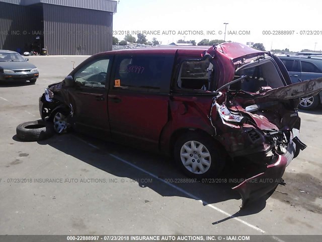2A8HR44H58R727533 - 2008 CHRYSLER TOWN & COUNTRY LX MAROON photo 3