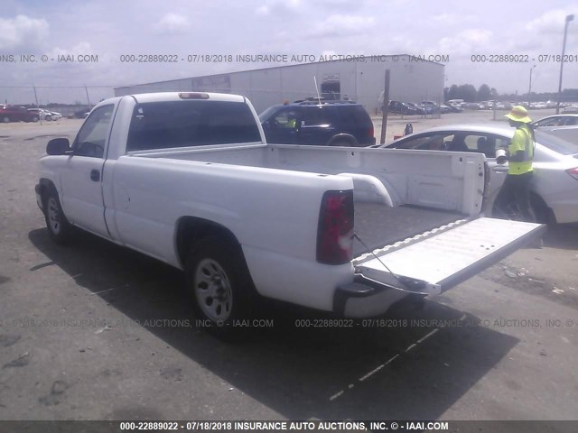1GCEC14X37Z144982 - 2007 CHEVROLET SILVERADO C1500 CLASSIC WHITE photo 3