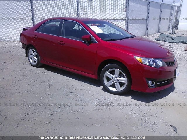 4T1BF1FK4EU799301 - 2014 TOYOTA CAMRY L/SE/LE/XLE წითელი ფოტო 1