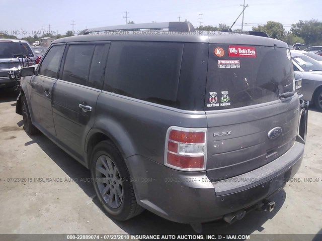 2FMDK52C49BA08108 - 2009 FORD FLEX SEL GRAY photo 3