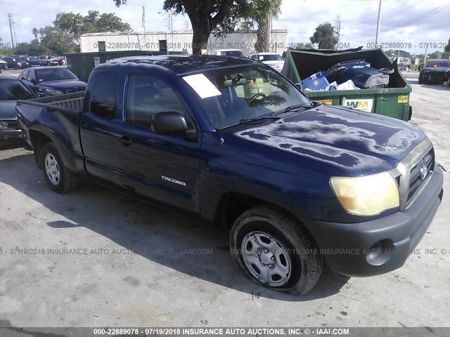 5TETX22NX6Z285747 - 2006 TOYOTA TACOMA ACCESS CAB Blau Foto 1