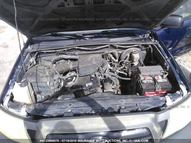 5TETX22NX6Z285747 - 2006 TOYOTA TACOMA ACCESS CAB Blau Foto 10