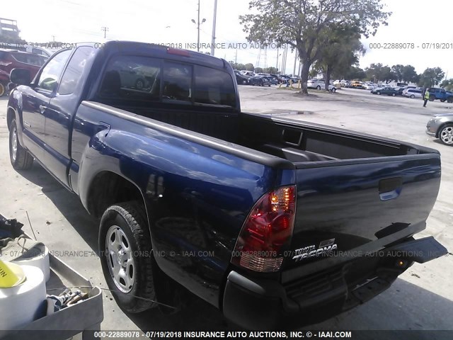 5TETX22NX6Z285747 - 2006 TOYOTA TACOMA ACCESS CAB Blau Foto 3