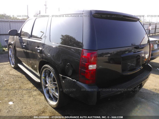 1GNEC23339R225558 - 2009 CHEVROLET TAHOE C1500 LT BLACK photo 3