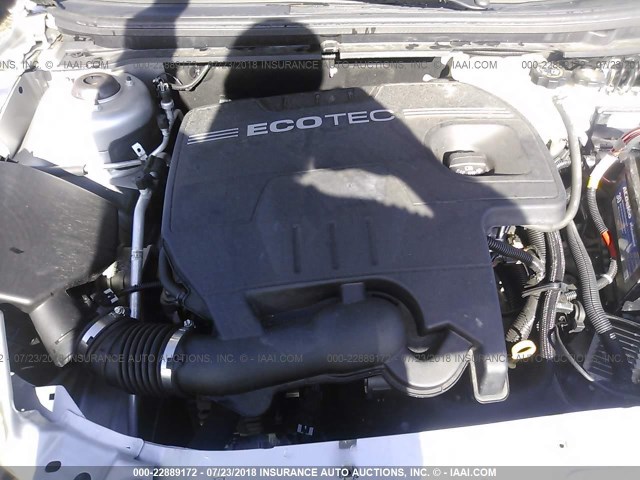 1G1ZC5EB8AF133778 - 2010 CHEVROLET MALIBU 1LT ვერცხლისფერი ფოტო 10