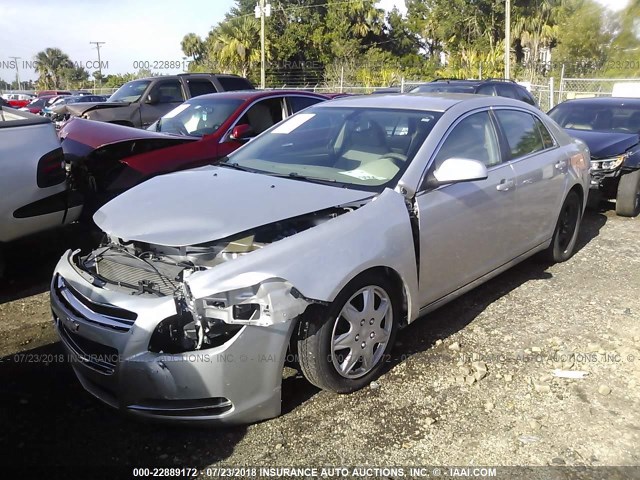 1G1ZC5EB8AF133778 - 2010 CHEVROLET MALIBU 1LT ვერცხლისფერი ფოტო 6