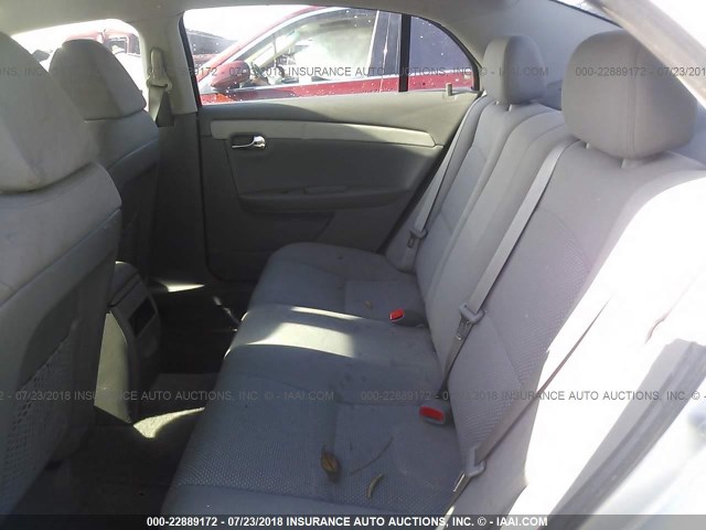 1G1ZC5EB8AF133778 - 2010 CHEVROLET MALIBU 1LT ვერცხლისფერი ფოტო 8