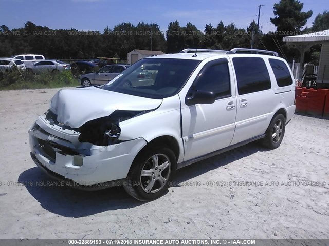 1GNDV33L65D166654 - 2005 CHEVROLET UPLANDER LT WHITE photo 2