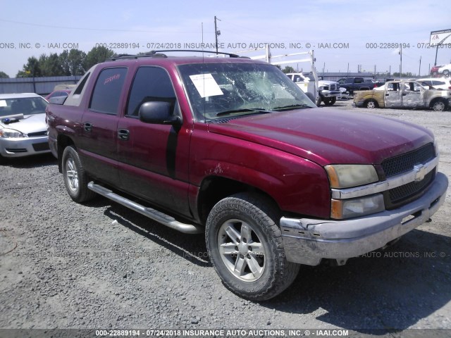 3GNEC12T74G259541 - 2004 CHEVROLET AVALANCHE C1500 MAROON photo 1