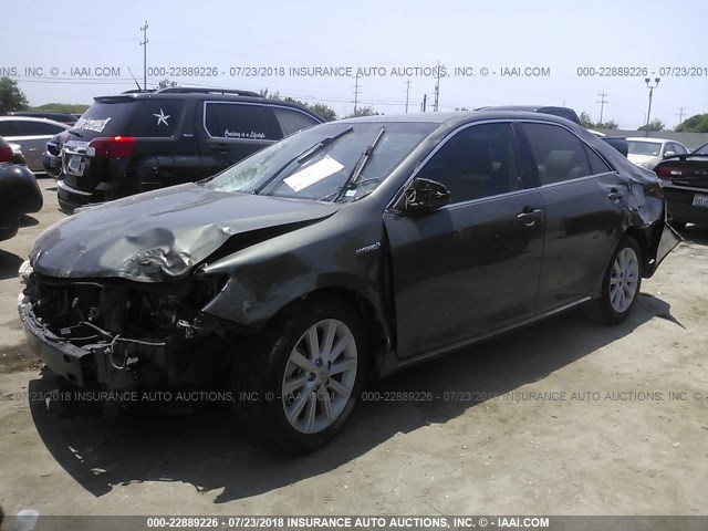4T1BD1FK0DU084925 - 2013 TOYOTA CAMRY HYBRID/LE/XLE 绿色 照片 2