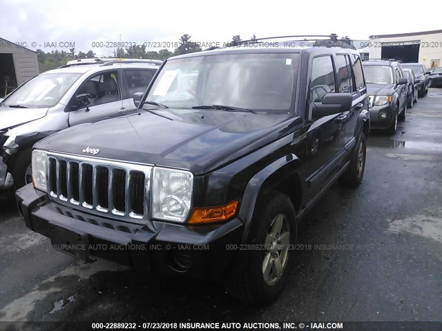 1J8HG48K37C669179 - 2007 JEEP COMMANDER BLACK photo 2