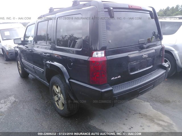1J8HG48K37C669179 - 2007 JEEP COMMANDER BLACK photo 3