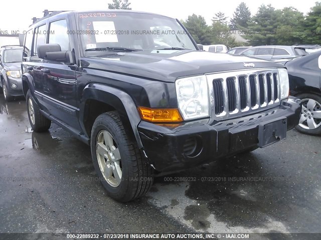1J8HG48K37C669179 - 2007 JEEP COMMANDER BLACK photo 6