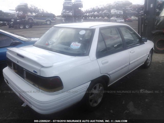 3FASP13JXSR150186 - 1995 FORD ESCORT LX/SPORT WHITE photo 4