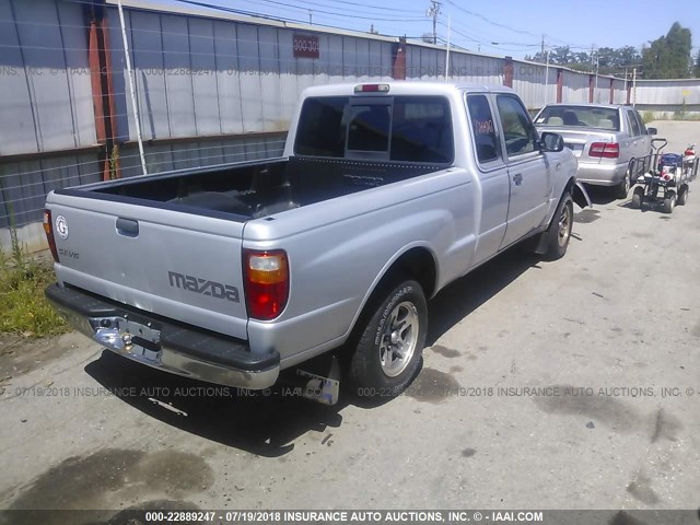 4F4YR16V41TM22412 - 2001 MAZDA B3000 CAB PLUS SILVER photo 4