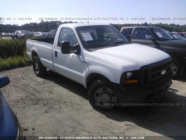 1FTSF30527EB14910 - 2007 FORD F350 SRW SUPER DUTY WHITE photo 1