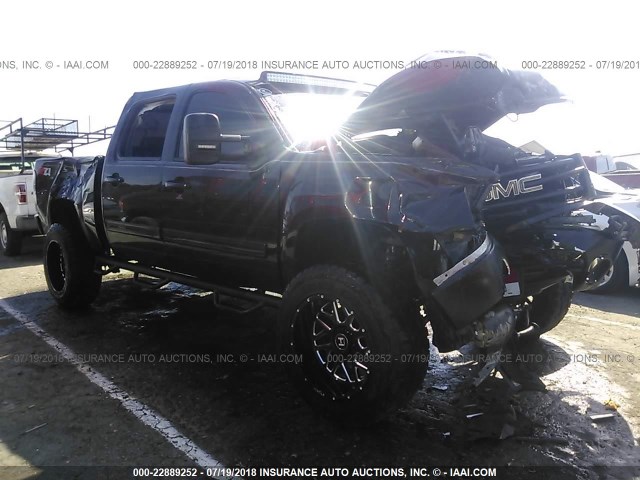 3GTP2WE75DG255343 - 2013 GMC SIERRA K1500 SLT BLACK photo 1