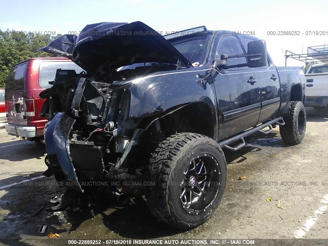 3GTP2WE75DG255343 - 2013 GMC SIERRA K1500 SLT BLACK photo 2