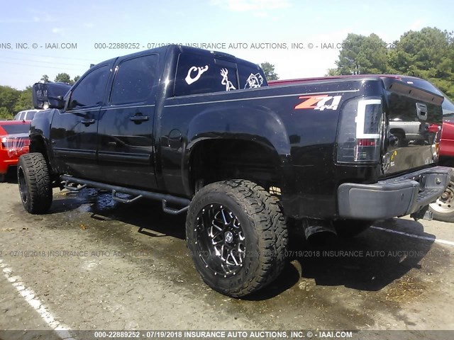 3GTP2WE75DG255343 - 2013 GMC SIERRA K1500 SLT BLACK photo 3