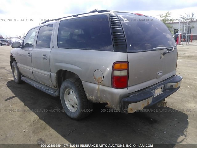 3GKFK16Z42G357846 - 2002 GMC YUKON XL K1500 BEIGE photo 3