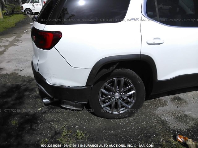 1GKKNMLS2JZ185748 - 2018 GMC ACADIA SLT-1 Biały zdjęcie 6