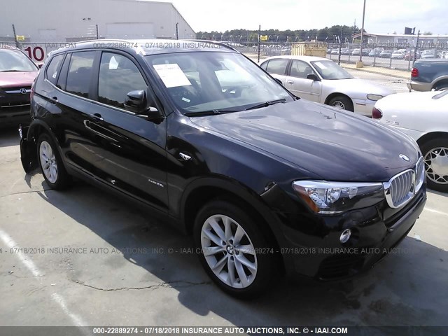 5UXWZ7C3XH0V92841 - 2017 BMW X3 SDRIVE28I BLACK photo 1