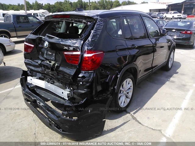 5UXWZ7C3XH0V92841 - 2017 BMW X3 SDRIVE28I BLACK photo 4