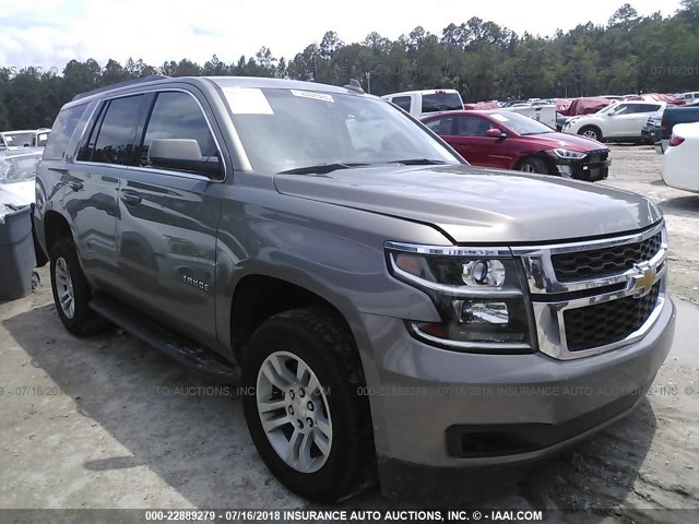 1GNSKBKC1HR297798 - 2017 CHEVROLET TAHOE K1500 LT GRAY photo 1