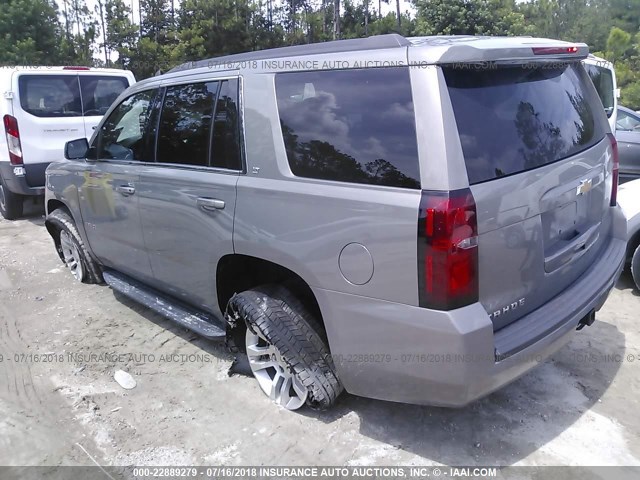 1GNSKBKC1HR297798 - 2017 CHEVROLET TAHOE K1500 LT GRAY photo 3