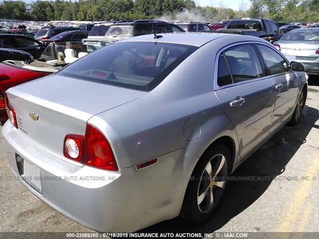 1G1ZC5E16BF198671 - 2011 CHEVROLET MALIBU 1LT 银色 照片 4