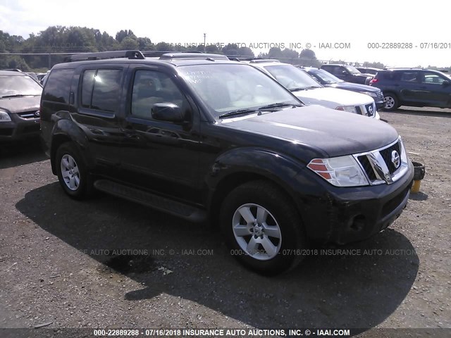 5N1AR18B68C619682 - 2008 NISSAN PATHFINDER S/LE/SE BLACK photo 1