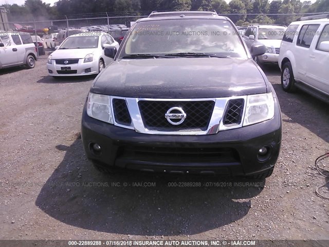 5N1AR18B68C619682 - 2008 NISSAN PATHFINDER S/LE/SE BLACK photo 6