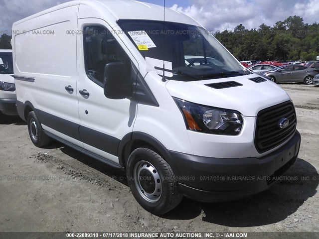 1FTYE1CMXJKA84374 - 2018 FORD TRANSIT T-150 WHITE photo 1