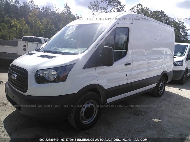 1FTYE1CMXJKA84374 - 2018 FORD TRANSIT T-150 WHITE photo 2