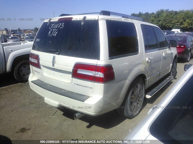 5LMFU28538LJ11073 - 2008 LINCOLN NAVIGATOR WHITE photo 4