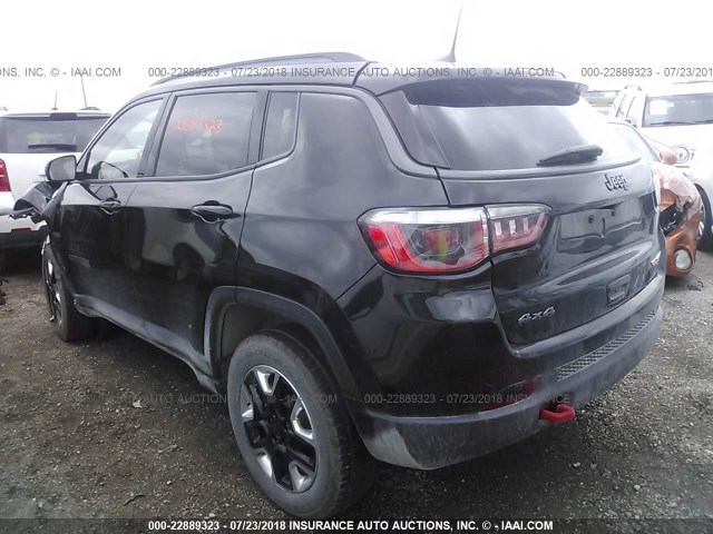 3C4NJDDB2HT689205 - 2017 JEEP COMPASS TRAILHAWK BLACK photo 3