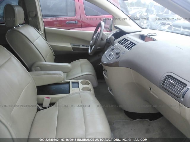 5N1BV28U57N108653 - 2007 NISSAN QUEST S/SE/SL GOLD photo 5